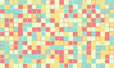 Renkli geometrik şebeke şablonu ve minimum yapı. Posterler, yaratıcı malzemeler ya da modaya uygun, zarif dokunuşlu dokulu arka planlar için idealdir..