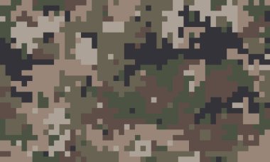 Yeşillikleri tekrar değiştirin. Sonu gelmeyen boyalı kapak. Piksel renkleri asker ordusu.