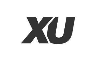 Şirket Markası için XU Tekno Düzenlenebilir Yazı Tipi Logosu. Benzersiz tipografik fikirleri olan cesur, fütürist tasarım. En Küçük Özel Tür ve Dinamik Harf