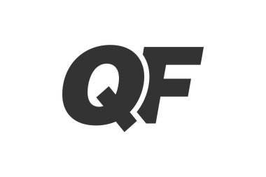 QF Tekno Düzenlenebilir Şirket Markası Yazı Tipi Logosu. Benzersiz tipografik fikirleri olan cesur, fütürist tasarım. En Küçük Özel Tür ve Dinamik Harf
