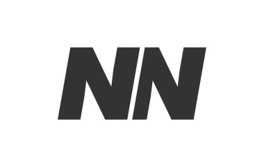 Şirket Markası için NN Tekno Düzenlenebilir Yazı Tipi Logosu. Benzersiz tipografik fikirleri olan cesur, fütürist tasarım. En Küçük Özel Tür ve Dinamik Harf