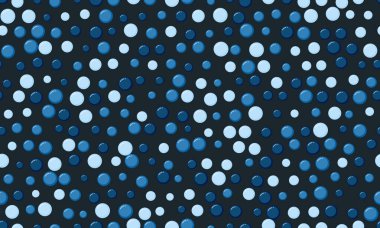 Renkli geometrik daireli vektör noktalı desen. Tekstil, kusursuz duvar kağıtları ve modern tasarım için son moda soyut arka planlar için mükemmel..