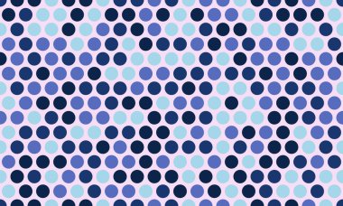 Minimalist yuvarlak şekilli Polka nokta vektör tasarımı. Moda kumaş baskıları, duvar kağıtları ve basit geometrik dokunuşlu poster arkaplanları için ideal..