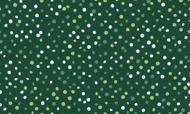 Geometrik tekrarlı yuvarlak benekli desen. Kumaş baskılar, poster arkaplanları ve modaya uygun daireleri olan soyut duvar kağıdı tasarımları için ideal..