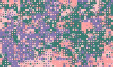 Kağıt sarma dijital geometrik iş. Malzeme masası koleksiyonu seyrek. Tatil illüzyonu 80 'ler düzenli.