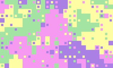 Üst üste tahsilat varyasyonu kağıdı. Panoramik tuğla modern kopyalama alanı. Oyuncak dekoratif hayal kartı.