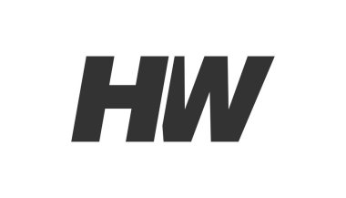 Şirketler için HW Tekno Düzenlenebilir Yazı Tipi Logosu. Benzersiz tipografik fikirleri olan cesur, fütürist tasarım. En Küçük Özel Tür ve Dinamik Harf