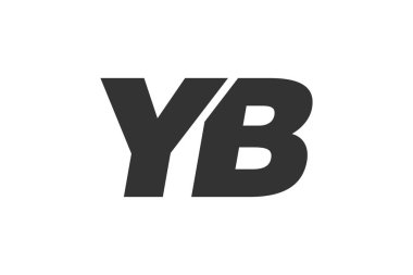 Şirket Markası için YB Tekno Düzenlenebilir Yazı Tipi Logosu. Benzersiz tipografik fikirleri olan cesur, fütürist tasarım. En Küçük Özel Tür ve Dinamik Harf