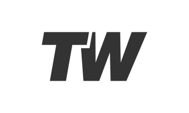 TW Tekno Düzenlenebilir Şirket Markası Yazı Tipi Logosu. Benzersiz tipografik fikirleri olan cesur, fütürist tasarım. En Küçük Özel Tür ve Dinamik Harf