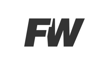 FW Tekno Düzenlenebilir Şirket Markası Yazı Tipi Logosu. Benzersiz tipografik fikirleri olan cesur, fütürist tasarım. En Küçük Özel Tür ve Dinamik Harf