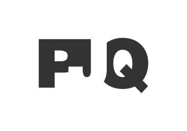 PJQ logo tasarımı. İlk harf P J Q kalın yazı tipi teknoloji girişimleri, danışmanlık, kurumsal markalaşma. Yaratıcı şirket adı, manşetler tipografi kimliği, trend logotype.