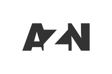 AZN logo tasarımı. Teknoloji girişimleri, danışmanlık, kurumsal markalaşma için ilk harf A Z N kalın yazı tipi. Yaratıcı şirket adı, manşetler tipografi kimliği, trend logotype.