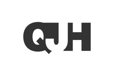 QJH logo tasarımı. Q J H kalın yazı tipi. Teknoloji girişimleri, danışmanlık, kurumsal markalaşma için. Yaratıcı şirket adı, manşetler tipografi kimliği, trend logotype.