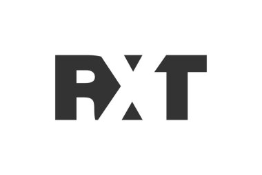 RXT logo tasarımı. İlk harf R X T koyu yazı tipi. Teknolojik girişimler, danışmanlık, kurumsal markalaşma için. Yaratıcı şirket adı, manşetler tipografi kimliği, trend logotype.