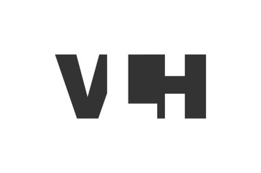 VLH logo tasarımı. Teknoloji girişimleri, danışmanlık, kurumsal markalaşma için ilk harf V L H kalın yazı tipi. Yaratıcı şirket adı, manşetler tipografi kimliği, trend logotype.