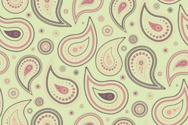 Tebrik kartı, ipekten süs eşyası. Pastel renkli görüntünün etnik kökeni. Dekorasyon seyrek hatlarda akıyor.