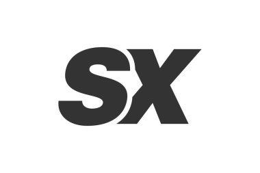 Şirket Markası için SX Techno Düzenlenebilir Yazı Tipi Logosu. Benzersiz tipografik fikirleri olan cesur, fütürist tasarım. En Küçük Özel Tür ve Dinamik Harf