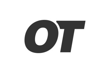Şirket Markası için OT Teknik Düzenlenebilir Yazı Tipi Logosu. Benzersiz tipografik fikirleri olan cesur, fütürist tasarım. En Küçük Özel Tür ve Dinamik Harf
