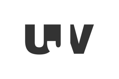 UJV logo tasarımı. İlk harf U J V kalın yazı tipi teknoloji girişimleri, danışmanlık, kurumsal markalar için. Yaratıcı şirket adı, manşetler tipografi kimliği, trend logotype.