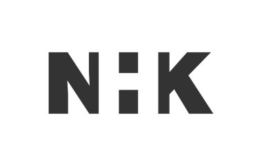 NHK logo tasarımı. İlk harf N H K kalın yazı tipi teknoloji girişimleri, danışmanlık, kurumsal markalaşma. Yaratıcı şirket adı, manşetler tipografi kimliği, trend logotype.