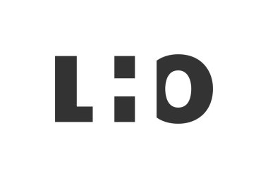 LHO logo tasarımı. İlk harf L H O kalın yazı tipi teknoloji girişimleri, danışmanlık, kurumsal markalaşma. Yaratıcı şirket adı, manşetler tipografi kimliği, trend logotype.