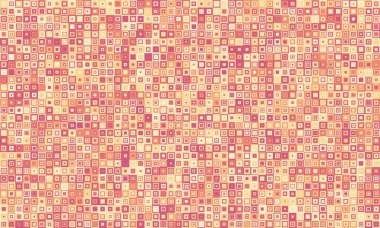 Dokulu küpleri ve parlak renkleri olan geometrik ızgara deseni. Moda, minimal tasarımlar, kumaş baskıları veya arkaplan dekorasyonu için harika.