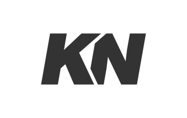 Şirket Markası için KN Tekno Düzenlenebilir Yazı Tipi Logosu. Benzersiz tipografik fikirleri olan cesur, fütürist tasarım. En Küçük Özel Tür ve Dinamik Harf
