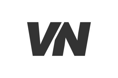 VN Tekno Düzenlenebilir Şirket Markası Yazı Tipi Logosu. Benzersiz tipografik fikirleri olan cesur, fütürist tasarım. En Küçük Özel Tür ve Dinamik Harf