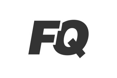 Şirket Markası için FQ Tekno Düzenlenebilir Yazı Tipi Logosu. Benzersiz tipografik fikirleri olan cesur, fütürist tasarım. En Küçük Özel Tür ve Dinamik Harf