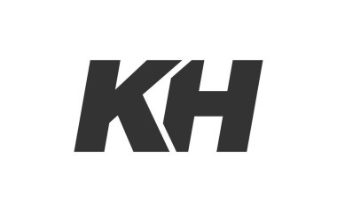 Kurumsal Marka için KH Techno Düzenlenebilir Yazı Tipi Logosu. Benzersiz tipografik fikirleri olan cesur, fütürist tasarım. En Küçük Özel Tür ve Dinamik Harf