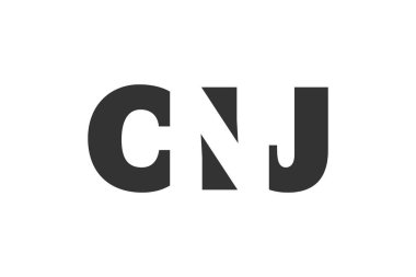 CNJ logo tasarımı. Teknoloji girişimleri, danışmanlık ve şirket markaları için ilk harf C N J kalın yazı tipi. Yaratıcı şirket adı, manşetler tipografi kimliği, trend logotype.