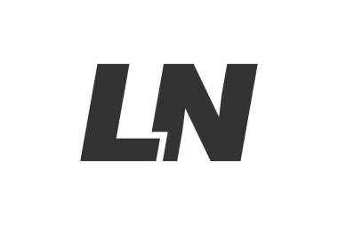 LN Tekno Düzenlenebilir Şirket Markası Yazı Tipi Logosu. Benzersiz tipografik fikirleri olan cesur, fütürist tasarım. En Küçük Özel Tür ve Dinamik Harf
