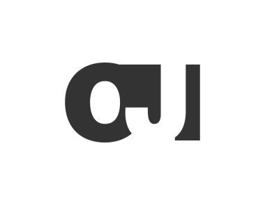 OJI logo tasarımı. Teknoloji girişimleri, danışmanlık, kurumsal markalaşma için ilk harf OJ. Yaratıcı şirket adı, manşetler tipografi kimliği, trend logotype.