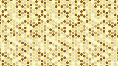 Minimalist yuvarlak şekilli Polka nokta vektör tasarımı. Moda kumaş baskıları, duvar kağıtları ve basit geometrik dokunuşlu poster arkaplanları için ideal..