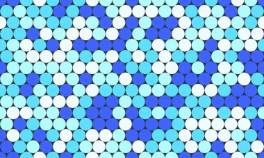 Soyut yuvarlak şekilli kusursuz lekeli desen. Tekstil kumaşları, duvar kağıtları veya yaratıcı geometrik tarzı olan poster arkaplanları için idealdir..