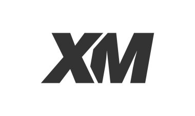 Şirket Markası için XM Tekno Düzenlenebilir Yazı Tipi Logosu. Benzersiz tipografik fikirleri olan cesur, fütürist tasarım. En Küçük Özel Tür ve Dinamik Harf