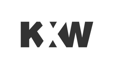 KXW logo tasarımı. İlk harf K X W kalın yazı tipi teknoloji girişimleri, danışmanlık, kurumsal markalaşma. Yaratıcı şirket adı, manşetler tipografi kimliği, trend logotype.