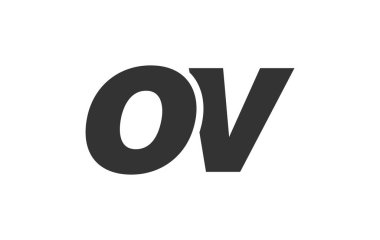 Şirket Markası için OV Tekno Düzenlenebilir Yazı Tipi Logosu. Benzersiz tipografik fikirleri olan cesur, fütürist tasarım. En Küçük Özel Tür ve Dinamik Harf