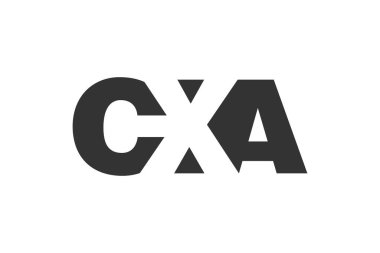 CXA logo tasarımı. İlk harf C-X. Teknolojik girişimler, danışmanlık, kurumsal markalaşma için cesur bir yazı tipi. Yaratıcı şirket adı, manşetler tipografi kimliği, trend logotype.