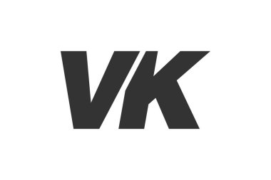 VK Tekno Düzenlenebilir Şirket Markası Yazı Tipi Logosu. Benzersiz tipografik fikirleri olan cesur, fütürist tasarım. En Küçük Özel Tür ve Dinamik Harf