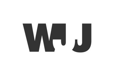 WJJ logo tasarımı. İlk harf W J J koyu yazı tipi teknoloji girişimleri, danışmanlık, kurumsal markalaşma. Yaratıcı şirket adı, manşetler tipografi kimliği, trend logotype.