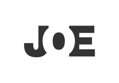 Joe logo tasarımı. İlk harf J O E kalın yazı tipi teknoloji girişimleri, danışmanlık, kurumsal markalaşma. Yaratıcı şirket adı, manşetler tipografi kimliği, trend logotype.