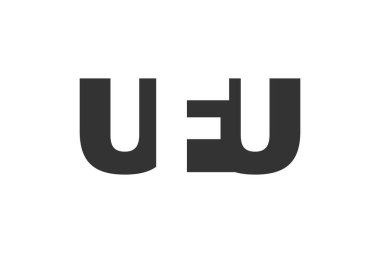 UFU logo tasarımı. İlk harf U F U cesur font tarzı teknolojik girişimler, danışmanlık, kurumsal markalaşma. Yaratıcı şirket adı, manşetler tipografi kimliği, trend logotype.