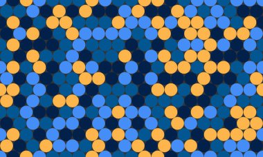 Soyut daireleri olan kusursuz lekeli desenler, tekstil baskıları, duvar kağıtları veya yaratıcı geometrik posterler için mükemmel. Modern arkaplanlar için modaya uygun polka nokta tasarımı.