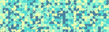Temiz şekilli kusursuz geometrik mozaik desen. Soyut arka planlar, modern poster resimleri ya da moda tekstil baskıları için mükemmel..