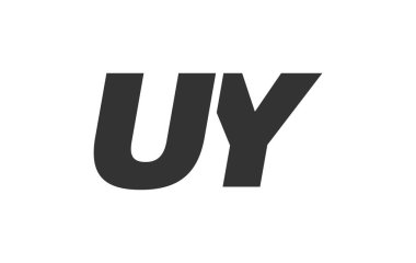 Şirket Markası için UY Tekno Düzenlenebilir Yazı Tipi Logosu. Benzersiz tipografik fikirleri olan cesur, fütürist tasarım. En Küçük Özel Tür ve Dinamik Harf