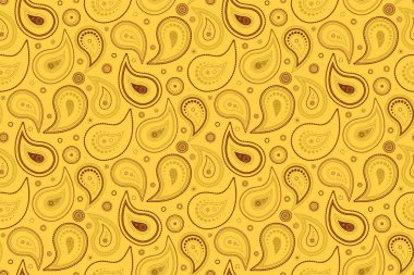 Sıcak sarı ve kahverengi renklerde zarif desenli desenler. Tekstil tasarımları, web sitesi geçmişi ya da klasik gelişmişliğe ihtiyaç duyan her proje için mükemmel..