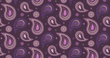 Mor ve pembe tonlarında zarif desenli desenler. Tekstil, duvar kâğıdı ya da web sitesi geçmişi için mükemmel. Karmaşık detayları olan sofistike ve şık bir tasarım..