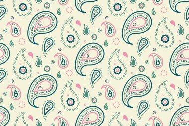 Yumuşak deniz mavisi desenli, krem rengi arka planda pembe desenli. Tekstil tasarımları, duvar kağıtları ya da web sayfaları için mükemmel.