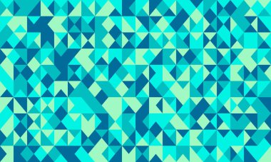 Canlı deniz mavisi ve naneli geometrik desen. Kusursuz üçgen mozaik tasarımı web sitesi geçmişi, tekstil baskıları ya da modern markalaşma için mükemmel. Temiz, çağdaş stil görsel ilgi ekliyor.